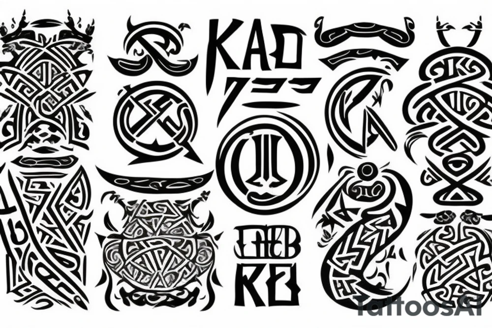 Old Norse runic spelling of kendall tattoo idea