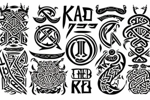 Old Norse runic spelling of kendall tattoo idea