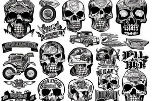 best friend, jeep, country, death tattoo idea