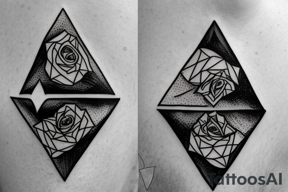 rose inside a triangle whale inside a triangle tattoo idea rose inside a triangle whale inside a triangle tattoo idea