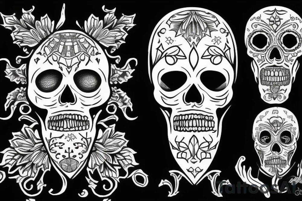santa muerte tattoo idea