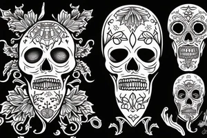 santa muerte tattoo idea