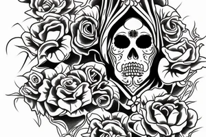 santa muerte tattoo idea