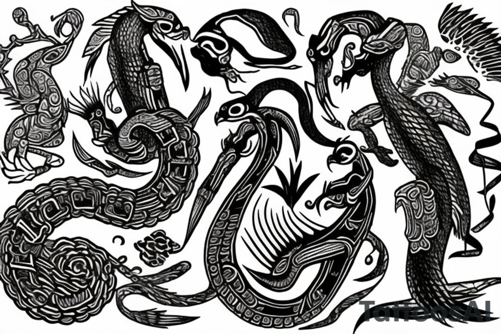 Quetzalcóatl tattoo idea