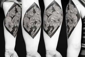 rectangle narrow tattoo the last of us part 2 guitar tattoo idea