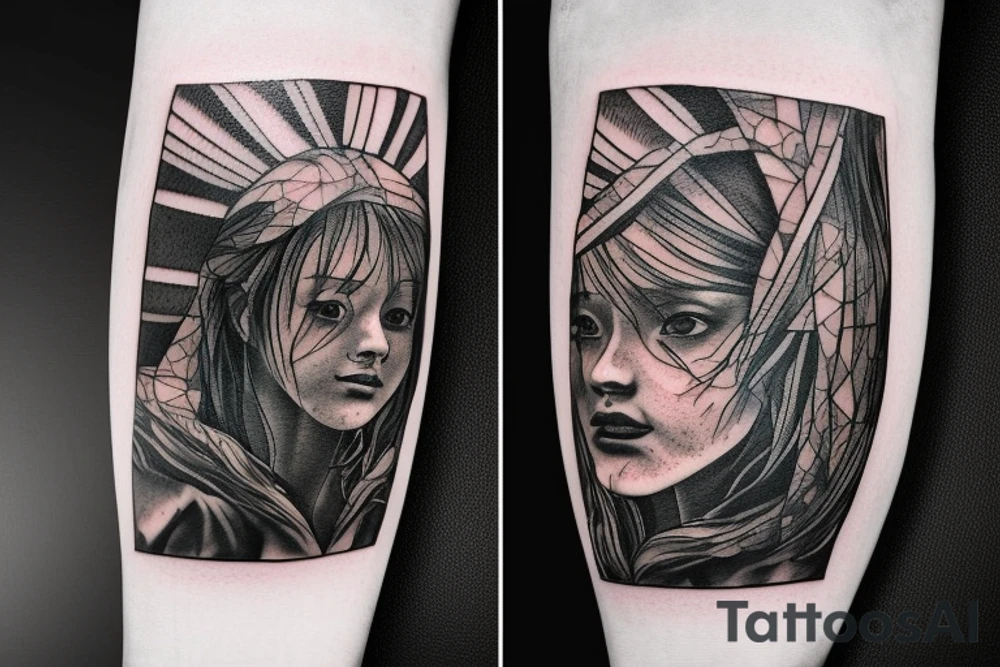 rectangle narrow tattoo the last of us part 2 guitar tattoo idea