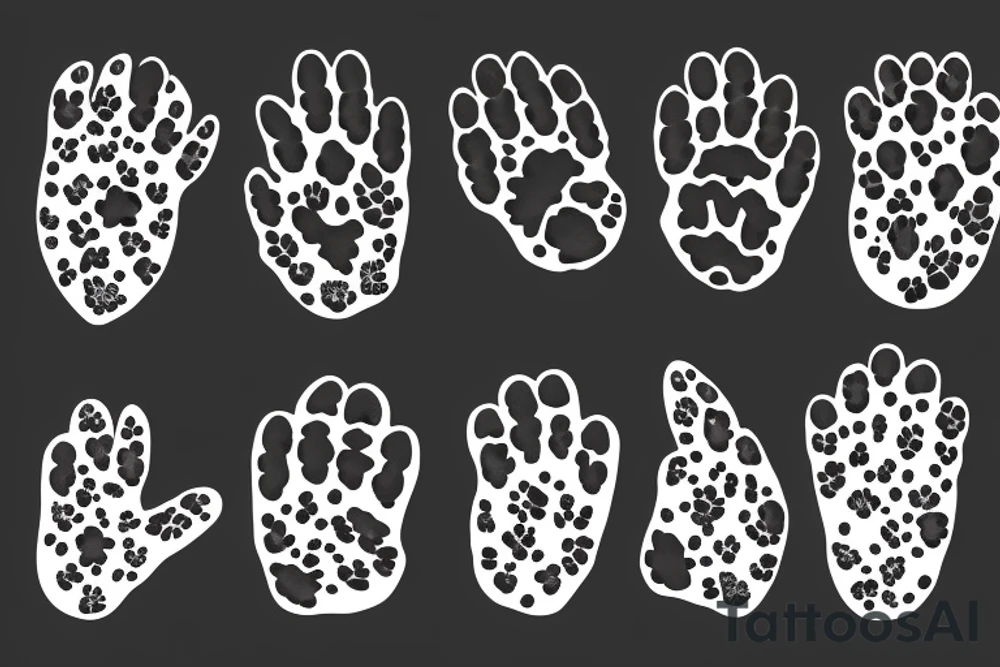 Dog paw tattoo idea