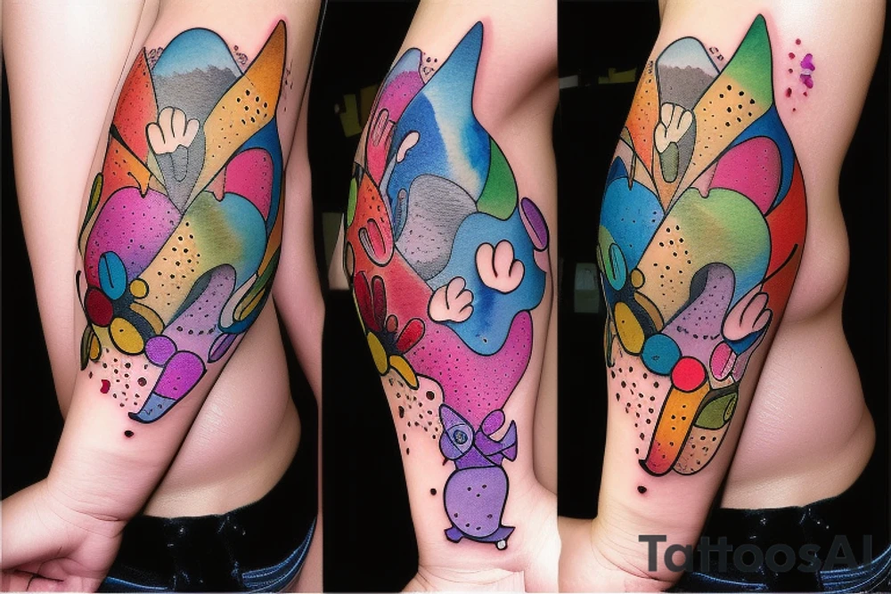 Dog paw tattoo idea