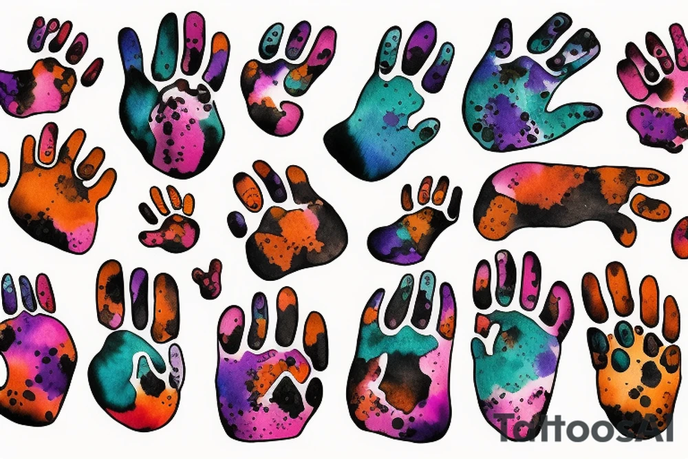Dog paw tattoo idea