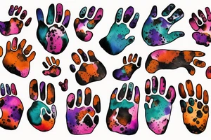 Dog paw tattoo idea