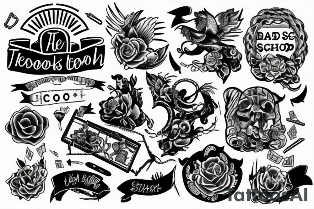red seal trades person and a bridge for a new school teacher tattoo idea