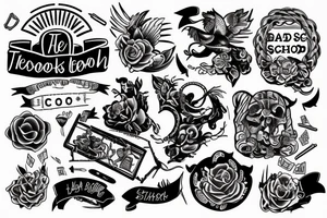 red seal trades person and a bridge for a new school teacher tattoo idea