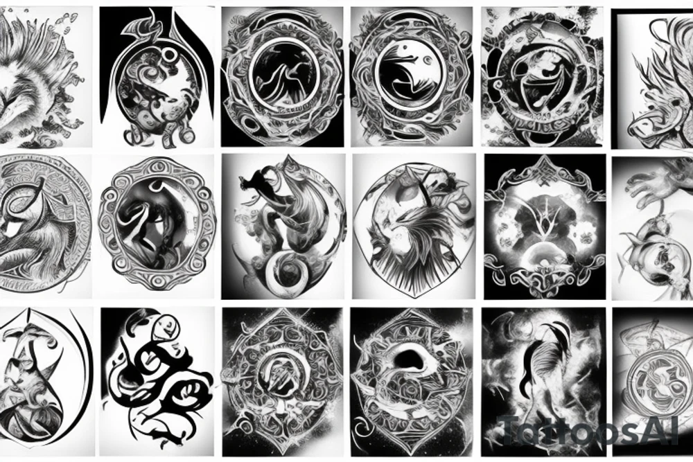 aries zodiac sign tattoo idea