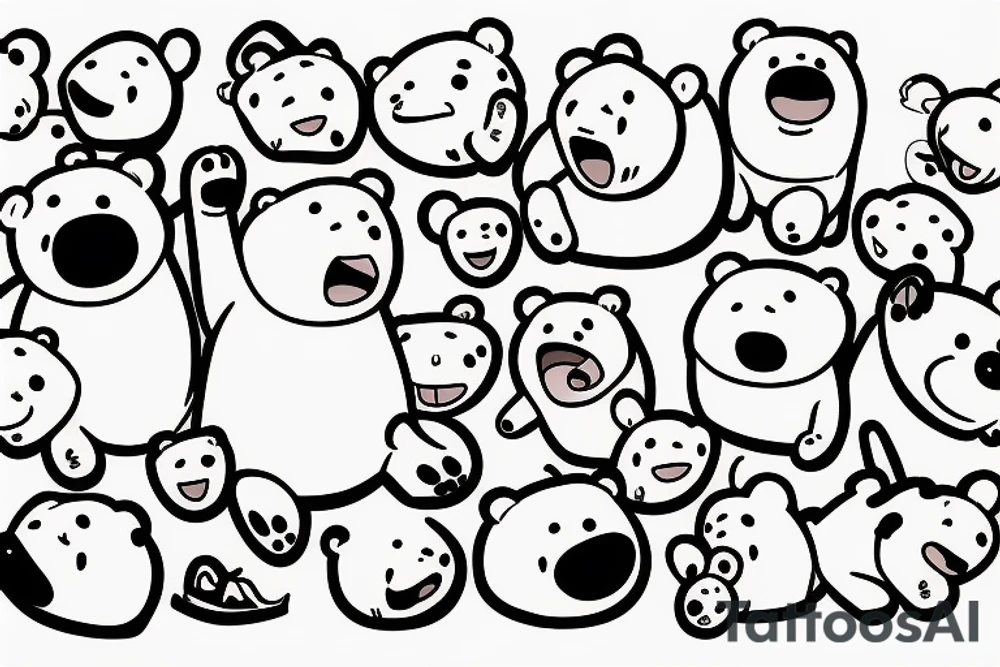 we bare bears tattoo idea