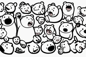 we bare bears tattoo idea