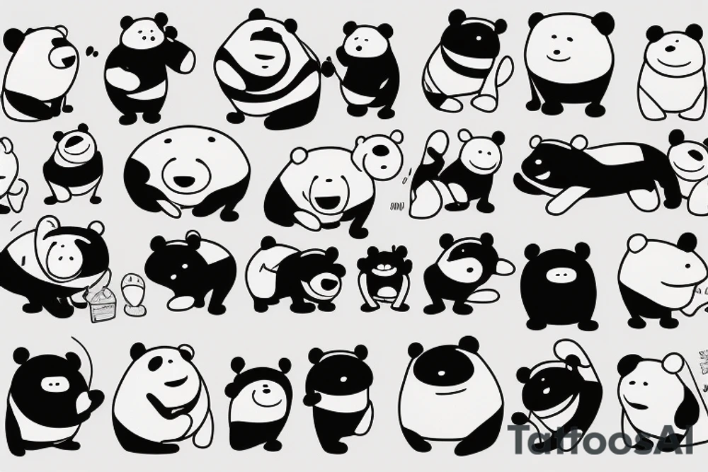 we bare bears tattoo idea