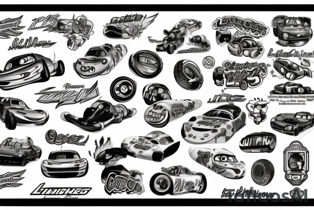 lightning mcqueen tattoo idea