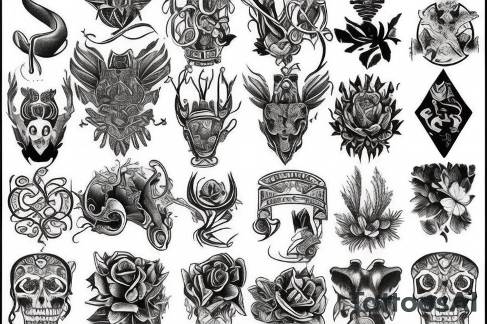 I would like a tattoo that pays tribute to my heritage, with is English, Irish, Scottish, Welsh, Scandinavian, Italian and New Zealand tattoo idea