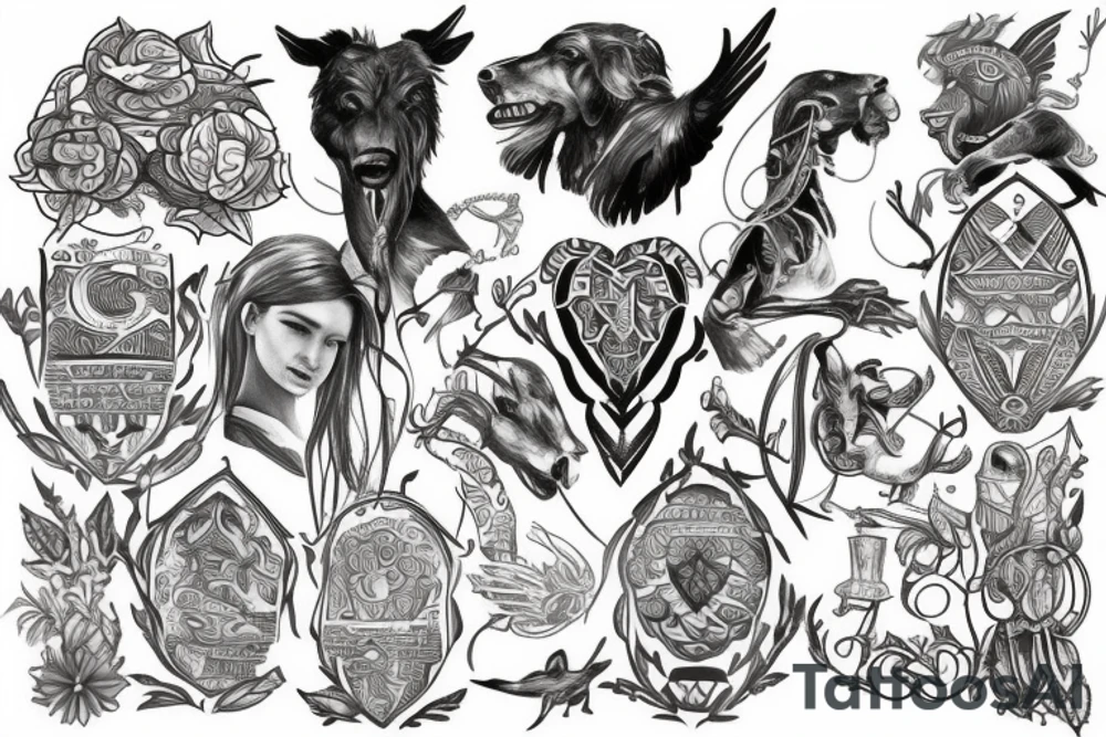 I would like a tattoo that pays tribute to my heritage, with is English, Irish, Scottish, Welsh, Scandinavian, Italian and Maori tattoo idea