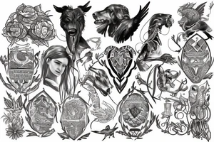 I would like a tattoo that pays tribute to my heritage, with is English, Irish, Scottish, Welsh, Scandinavian, Italian and Maori tattoo idea