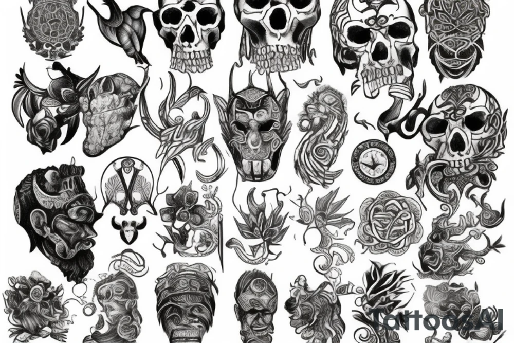 I would like a tattoo that pays tribute to my heritage, which is English, Irish, Scottish, Welsh, Scandinavian, Italian and Maori tattoo idea