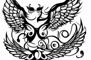 Pig with wings tattoo idea