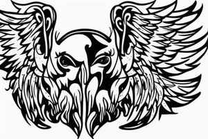 Pig with wings tattoo idea