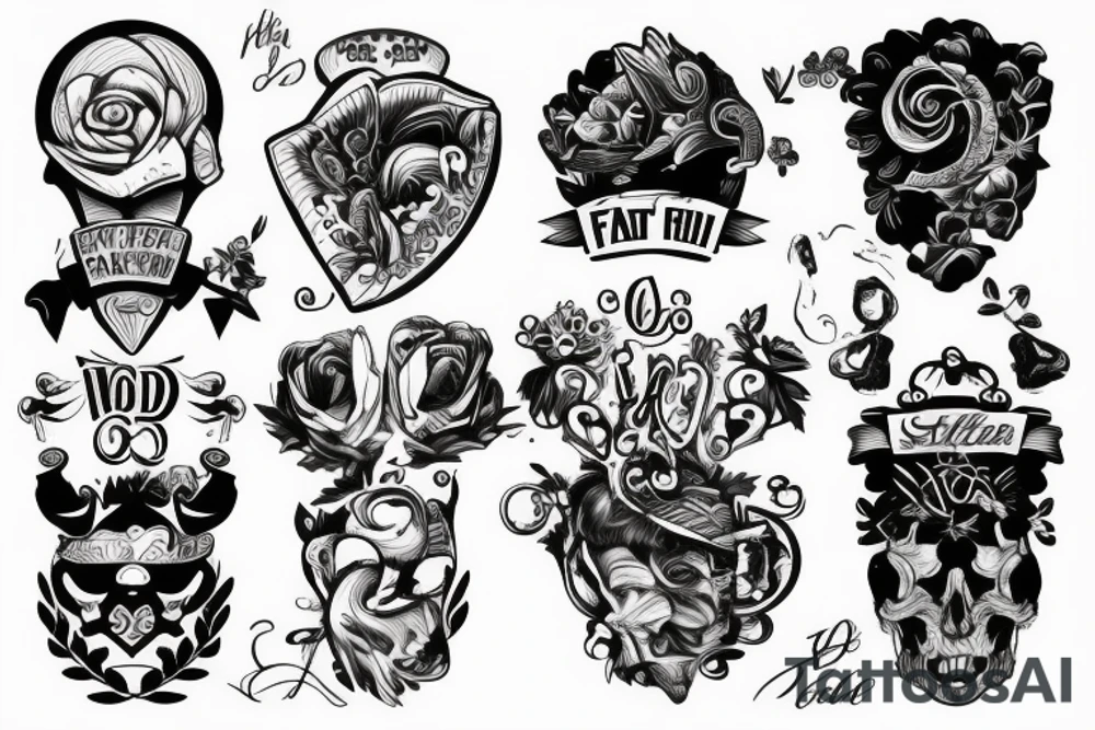 father and son tattoo idea