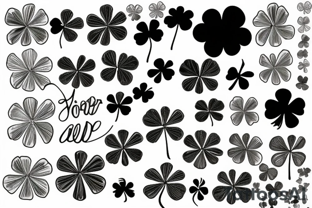 You'll never walk alone and a four leaf clover tattoo idea
