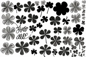 You'll never walk alone and a four leaf clover tattoo idea