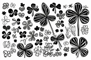 You'll never walk alone and a four leaf clover tattoo idea