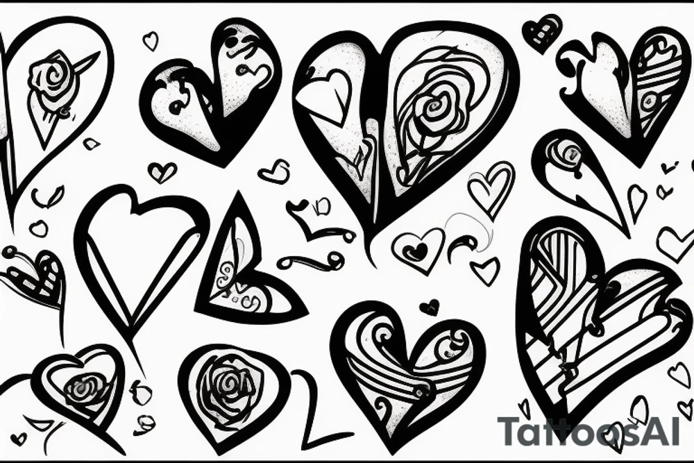 Broken heart tattoo idea