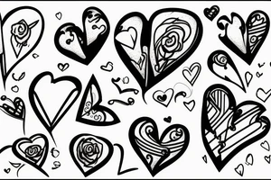 Broken heart tattoo idea