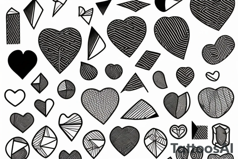 Broken heart tattoo idea