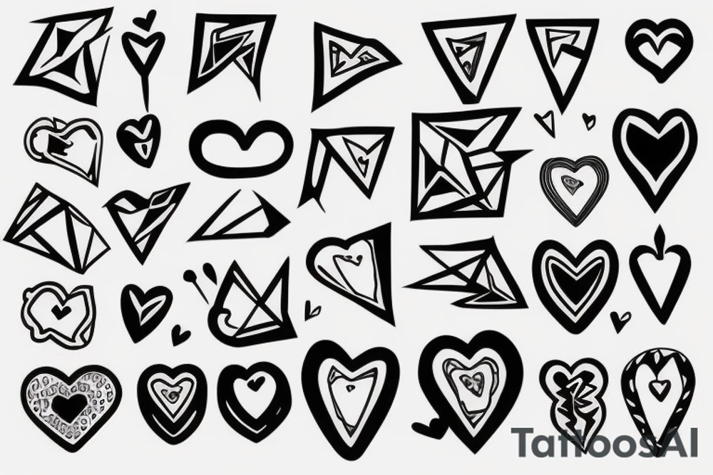 Broken heart tattoo idea
