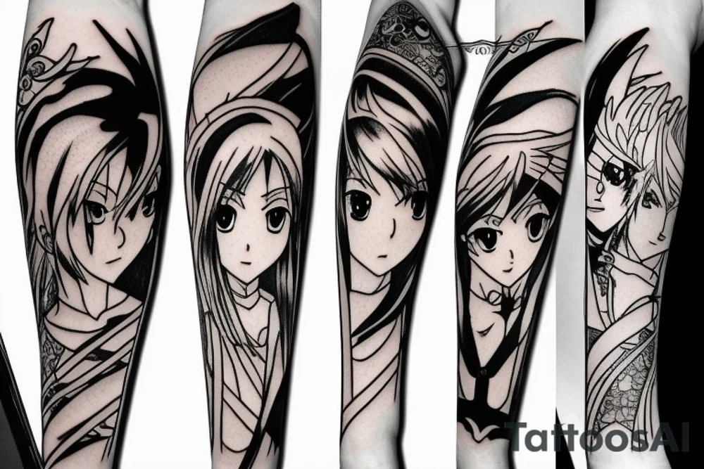 Anime sword tattoo idea