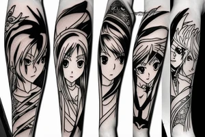 Anime sword tattoo idea