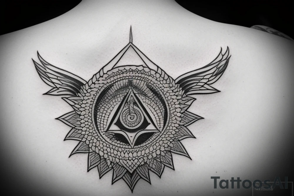illuminati
money 
power 
simple tattoo idea