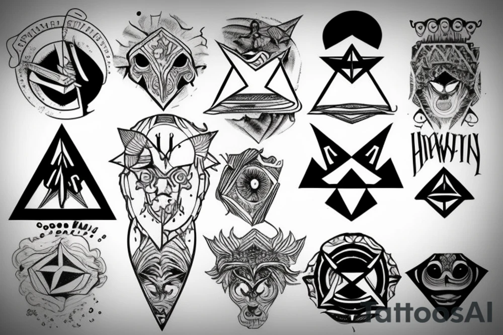 illuminati 
simple tattoo idea