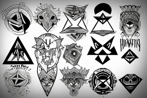 illuminati 
simple tattoo idea