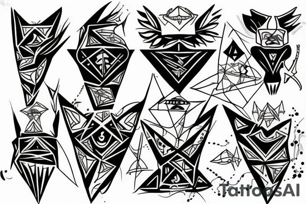 illuminati 
simple tattoo idea