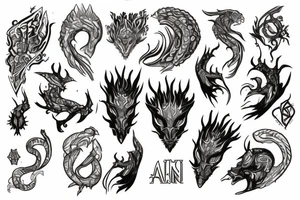 Axii igni aard yrden quen tattoo idea