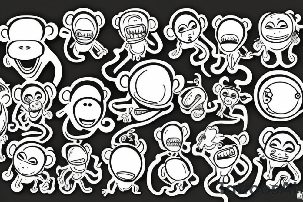 monkey bomb tattoo idea