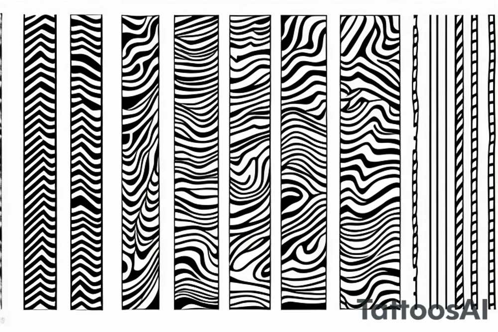 Two lines, one that zigzags and another that goes straight into the other tattoo idea