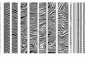 Two lines, one that zigzags and another that goes straight into the other tattoo idea