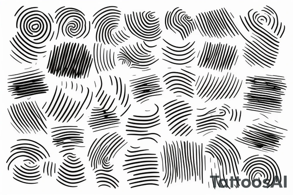 Two lines, one that zigzags and another that intercepts it tattoo idea