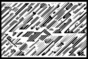 Two lines, one that zigzags and another that intercepts it tattoo idea