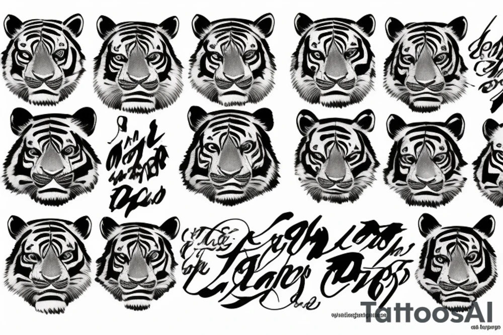 Tiger tattoo idea