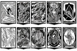 Zeus holding lightening bolts tattoo idea