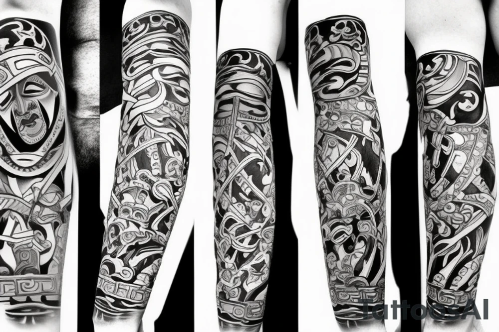 samurai body tattoo idea